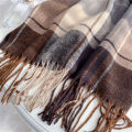 2025 New Stripe Plaid Women Scarf Elegant Stylish Imitation Cashmere Shawl Winter Pashmina Versatile Warm Wrap Scarf. 