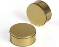 Dream Cake Tin 5.5 Inch Box Gold Round Empty Decorative Tin Box / Gift Box - Pack of 4. 