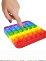 Rainbow Push Bubble Fidget Pad Sensory Toy I Pop It Fidget Toy Gifts for Kids(Small Size). 