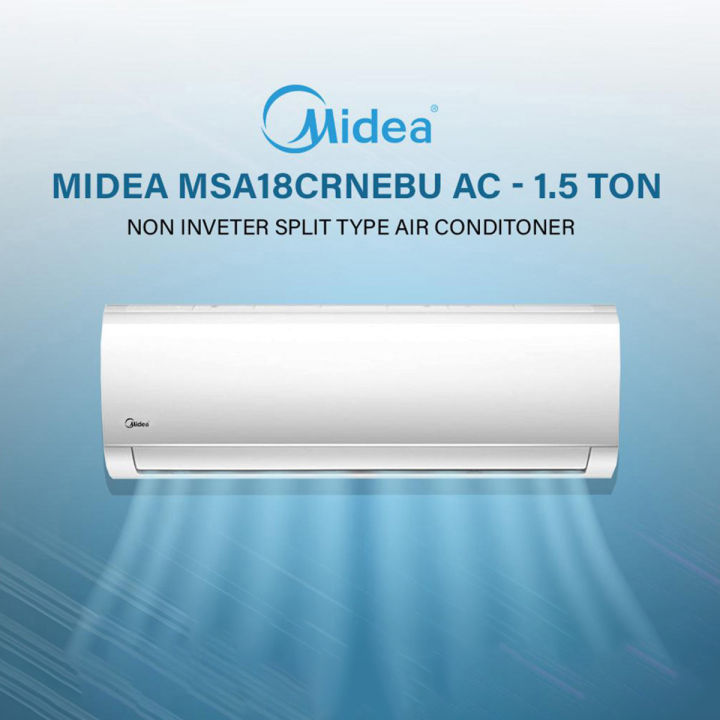 Midea msa18crnebu non inverter official 1.5 ton air conditioner