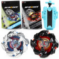 Metal Battle Gyro Bey X BX-34 Starter Cobaltdragoon Left Spinning Top with String Launcher. 