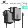 DATA FROG AC Adapter Charger Accessory For Nintendo Switch/OLED/lite EU/US Plug Power Cord Type C USB Power Supply Cable. 