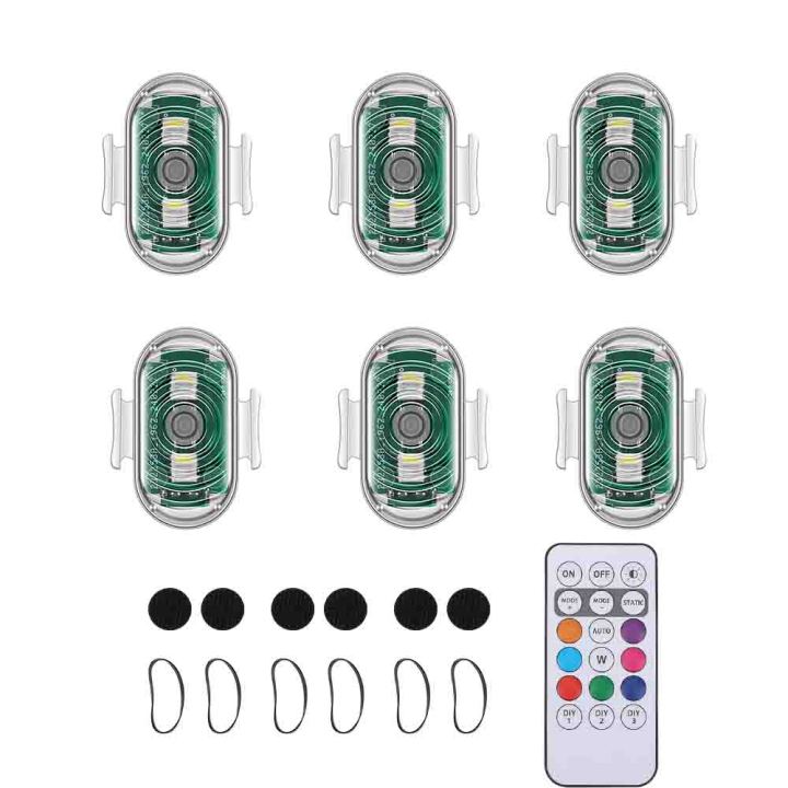 Motorcycle Led Mini Signal Light Drone Strobe Light 7 Colors Turn ...