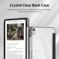 3+Y-fold Flip Clear Cover For iPad 10th 11th Gen 2025 7/8/9 10.2'' Start Case For Air 4 5 6 7 11 For Air 2 9.7 Pro 11 Mini 6 7.