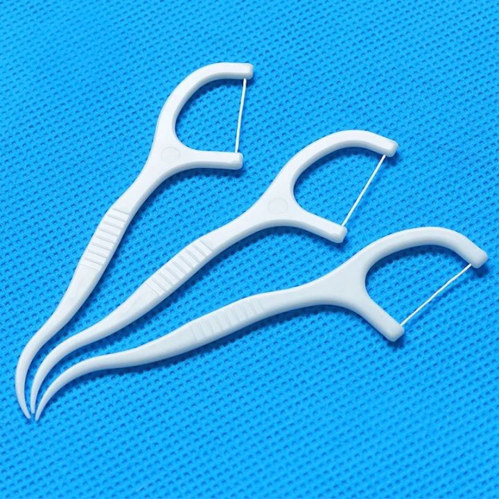 Pack of ( 60pcs ) Dental Floss Toothpick - Oral Cavity Teeth Cleaning - Debris Toothpick Line Interdental Brush – Best teeth sticks - tooth gap cleaner disposable