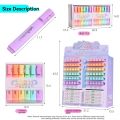 6 Colors/box Fine Glitter Highlighter Pen Set Fluorescent Markers Highlighters Pens Art Marker Japanese Cute Kawaii Stationery. 