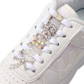 1 Pair Diamond  AF1 Luxury Rhinestone Shoes Accessories Metal Buckle Charms Metal Laces Lock Sneaker Shoe Decorations Shoelaces. 