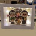 3D wooden box display DIY figure doll Pop Mart photo frame home decor. 