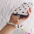 ZAKOL Cute Pearl Keychain for Women Girls Shiny Pearl Bead Shell Phone Bag Backpack Charm Accessory Car Key Key Chain Pendant. 