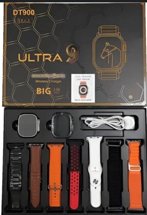 DT900 Ultra Smart Watch 7 in 1 straps