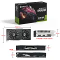 SOYO Original Radeon RX580 8G Graphics Cards GDDR5 Memory Video Gaming Card PCIE3.0x16 HDMI DP DVI for Desktop Computer AMD. 