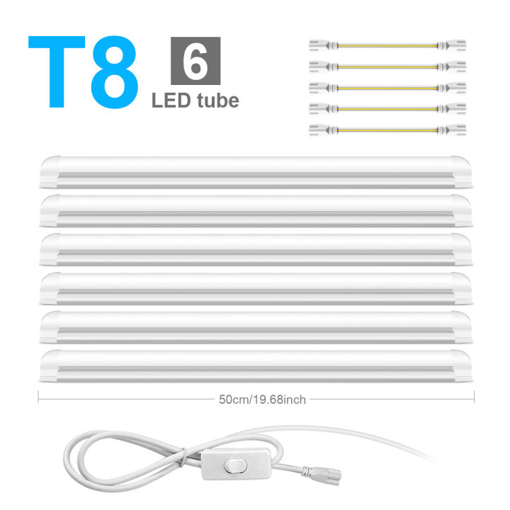 50CM%20LED%20Night%20Light%20Under%20Cabinet%20Lights%20T5/T8%20Tube%20220V%20Ultra%20Brightness%20Long%20Bar%20Lamp%20Can%20DIY%20Polygon,%20Kitchen%20Closet%20Lightin%20-%20Image%207