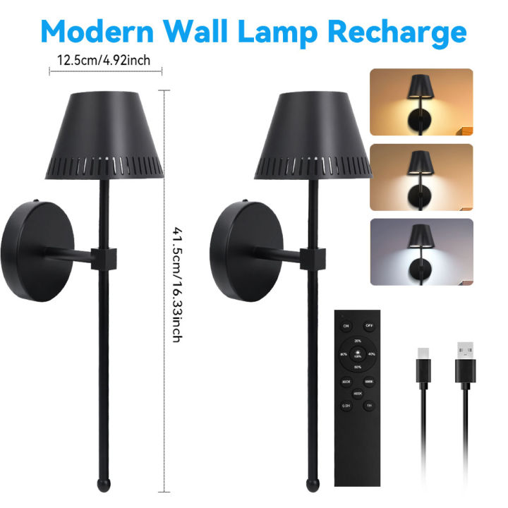 2PCS%20Wireless%20Wall%20lamp%20Hotel%20Home%20Interior%20Decor%20Rechargeable%20Lighting%20Warm/Cold%20White%20Corridor%20Bedroom%20Bedside%20Wall%20Light%20-%20Image%207