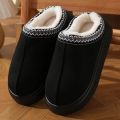 New Fashion Fluffy Platform Slippers for Women 2025 Winter Plush Warm Cotton Shoes Woman Comfort Non Slip Unisex Home Slippers. 