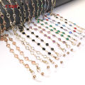 Colorful Crystal Bead Eyeglass Holder Fashion Glasses Chain for Women Eye Accessories Eyewear Straps Cord Sunglasses String .