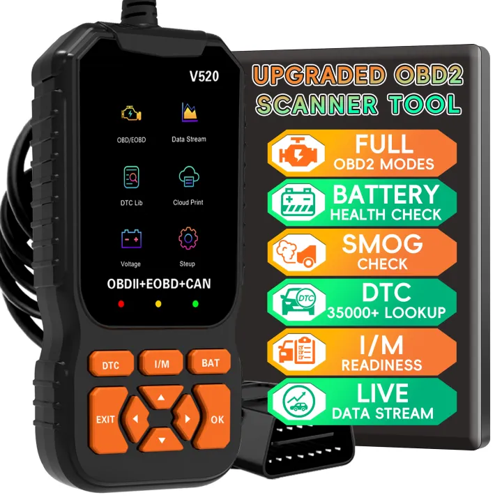 OBD2 Scanner Diagnostic Tool, Vehicle Check Engine Code Readers with ...