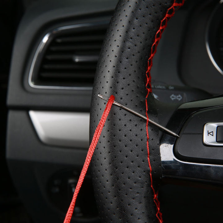 Car%20Steering%20Wheel%20Cover%20Needles%20And%20Braid%20Thread%20Artificial%20Leather%20Car%20Covers%20Suite%203%20Color%20DIY%20Texture%20Soft%20Auto%20Accessories%20-%20Image%205
