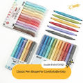 6/24 Colors/box Morandi Retro Double Headed Highlighter Pen Vintage Fluorescent Pens Set Student Drawing Markers Stationery. 