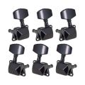6Pcs Guitar String Tuning Pegs Tuner Semi-closed Tuner Machine Heads  for Acoustic Guitar Tuner Machine Head Knob 3Left 3Right. 