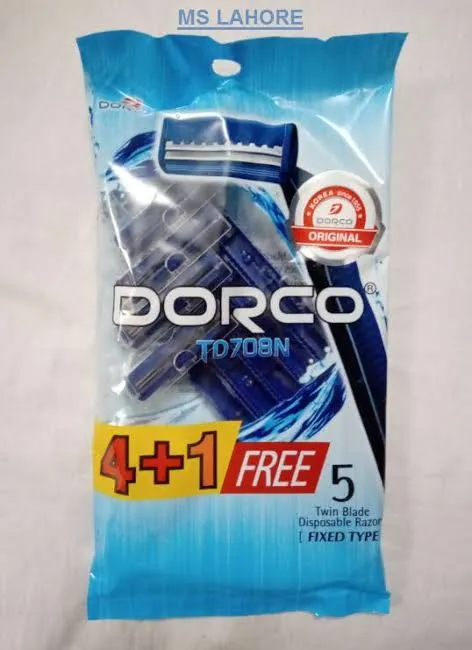 Doco Razor Dorco Portable Blade Razors, Ergonomic Handle, Aloe Strip 5 Shaving ...