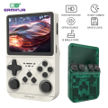 GAMINJA New Open Source Retro Handheld Video Game Console Buit in 64GB Card Emulator for PS1/PSP/DC/N64/SS 3.5 Inch IPS Screen. 