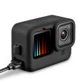 Flip Battery Side Cover for Hero 12 11 10 9 Black Removable Battery Door Lid Charging Case Port for Go Pro 9 Accessories.