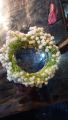 Artificial Babybreath Flower Hair Bun Gajra Crown - Wedding & Party Accessory. 