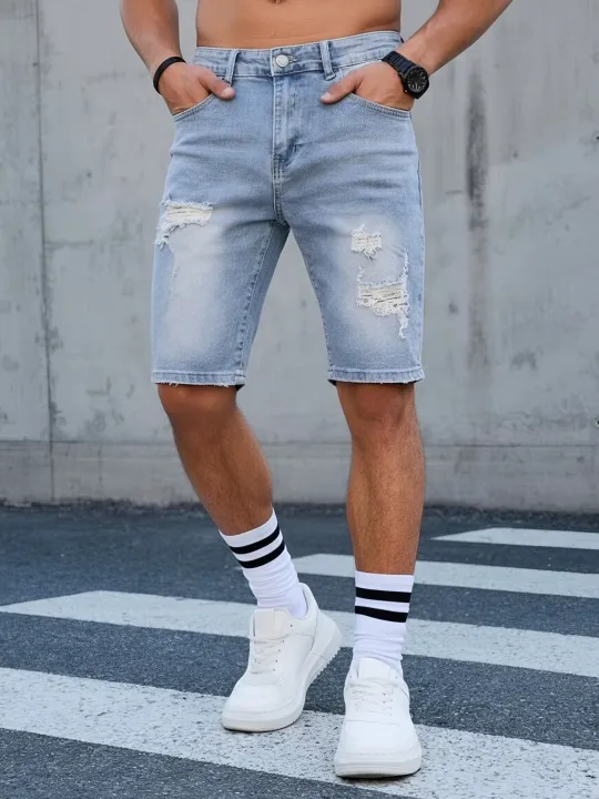 Shorts%20Pants%20Jeans%20Men%20Clothing%20Trousers%20Denim%20,%202026%20Summer%20Men's%20Light%20Blue%20Ripped%20Denim%20Shorts,%20Distressed%20Straight%20Fit%20Knee%20-%20Image%206