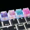 4Pcs Epoxy Resin Mechanical Keyboard Keycap Kawaii Cute Key Caps Accessories. 