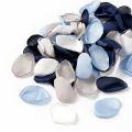 100pcs Mixed Blue Silk Satin Rose Petals Home Decor Vanlentine's Day Throwing Girl Basket Petals for Wedding. 
