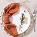 6pcs, Cotton Cloth Napkins 32x32cm, Handmade Cloth Solid Color Napkins, Delicate Handmade Cloth Napkins For Dinners, Parties. 