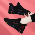 Tenis Feminino 2024 Women Vulcanized Shoes Air Mesh Light Soft Sneakers Female Flats Platform Lace Up Casual Shoes Basket Femme. 