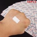 50PCS 38*38/72*19mm Transparent PU Waterproof Wound Plaster Band Aid Adhesive Bandage Protective Sticker Outdoor Home First Aid. 