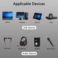3D 5.1 USB Sound Card Channel Audio Adapter with Mic Microphone Earphone Interface Headphone Speaker PC Computer Laptop.