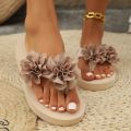 Bohemian Floral Flip Flops for Woman Summer Beach Plus Size 43 Clip Toe Shoes Women Soft Lightweight EVA Sandalias De Mujer 2026.