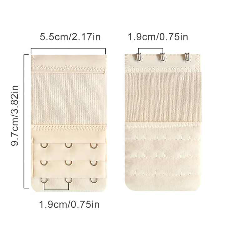 3%20pcs%203%20rows%203%20hook%20stainless%20steel%20stretch%20bra%20extender%20Elastic%20underwear%20extension%20buckle%20adjustable%20women's%20bra%20rear%20buckle%20-%20Image%202