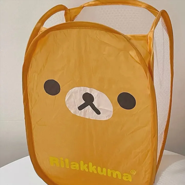 New%20Cartoon%20Rilakkuma%20Mesh%20Folding%20Large%20Capacity%20Laundry%20Basket%20Cute%20Portable%20Storage%20Frame%20Dormitory%20Household%20Laundry%20Basket%20-%20Image%202