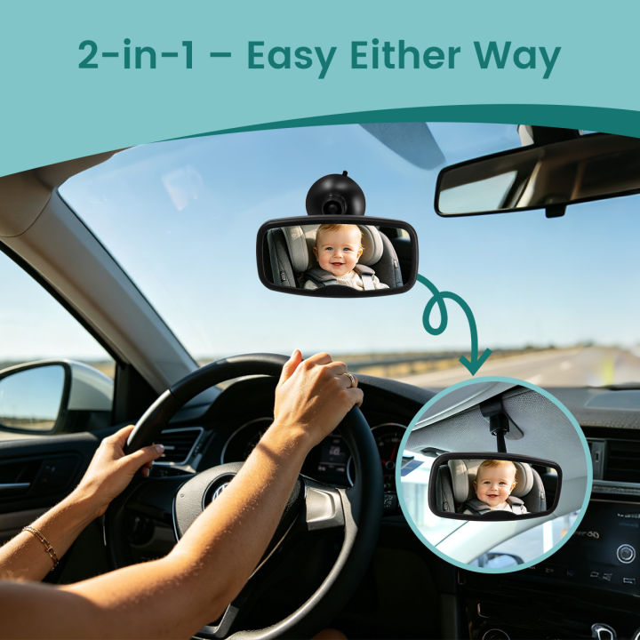 Shatterproof%20Baby%20Car%20Mirror,%20360%C2%B0%20Adjustable%20Wide%20Angle%20Rear%20View%20Mirror,%202-in-1%20Mount%20for%20Safe%20Infant%20Observation%20While%20Drivin%20-%20Image%205