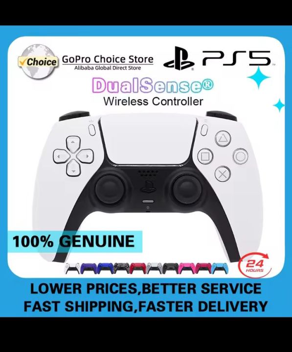 Sony Ps5 Wireless Controller Original Playstation 5 Game Console Accessories Remote Control DualSense Wireless Controller