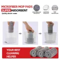 DARIS Microfiber Spray Mop 3pcs Replacement Pads for Floor Cleaning Mops Heads Replacement Washable Reusable Flat Mop Refills. 