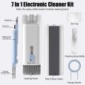 7 in 1 Computer Keyboard Cleaner Brush Kit Earphone Cleaning Pen For Headset Keyboard Cleaning Tools Cleaner Keycap Puller Kit.