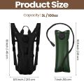 Sport Hydration Pack Backpack Water-proof Nylon Water Bag with 3 Liter Bladder for Hiking Cycling Climbing. 