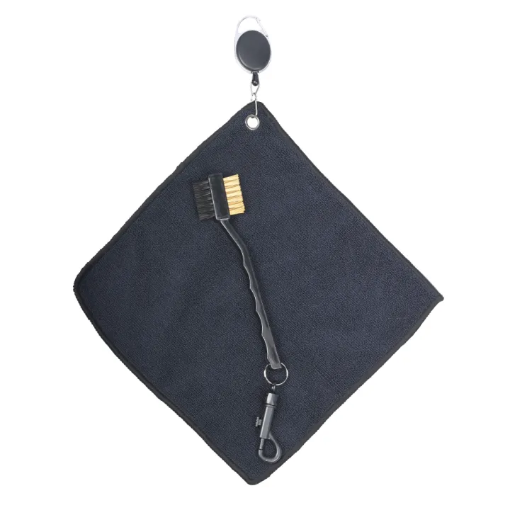 25*25CM%20Golf%20Towel%20Club%20Square%20Towel%20Easy%20To%20Pull%20Rope%20Hook%20Double-Sided%20Microfiber%20With%20Golf%20Brush%20-%20Image%202