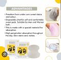 25 Pairs 50 Pieces Sweat Pads Under Armpit for Men and Women. 