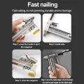 Manual Steel Nailer ST18 Semi Automatic Cement Nail Wire Slot Nailing Device Nailing Machine Woodworking Tacker. 