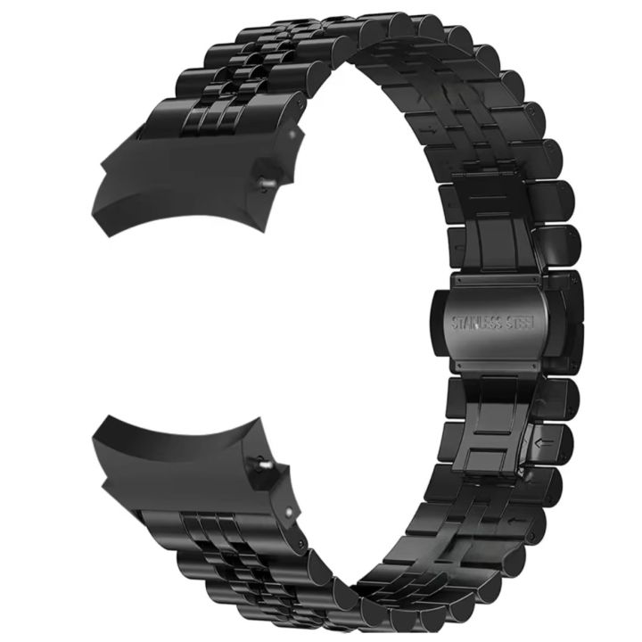 Samsung%20Galaxy%20Watch%207%206%205%204%20(20%20mm)%20Stainless%20Steel%20Strap%20Metal%20Bracelet%20with%20Curved%20End%20No%20Gaps%20Adapter%20-%20Image%207
