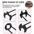 1/2PCS Plumbers Wrench 7 Sizes Sink Wrench Four-Jaw Hex Under Sink Wrench Faucet Tool Multifunctional Steel for Tight Spaces. 