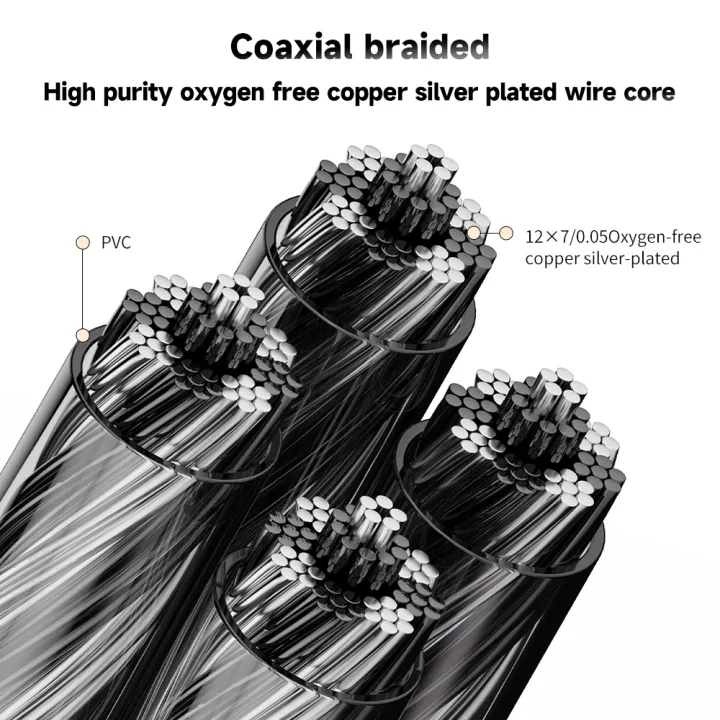 QKZ%20T7%20336%20Core%20Silver-Plated%20Earphone%20Upgrade%20Cable%20HiFi%204-Strand%20%203.5MM/2Pin%20Eearphone%20Cable%20for%20QKZ%20ZXN%20HBB%20ZXT%20VK4%20EDX%20-%20Image%206