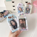 Cute Graffiti Card Holder Bus Card Transparent PVC  Photocard Case Student School Meal Card Protector. 
