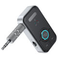 Upgraded Bluetooth 5.4 Car AUX Audio Adapter HiFi Stereo Music Wireless Receiver Transmitter 3.5MM With Mic Calling For Car Kit. 